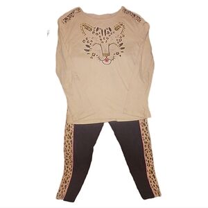 Little Girls Leopard print outfit